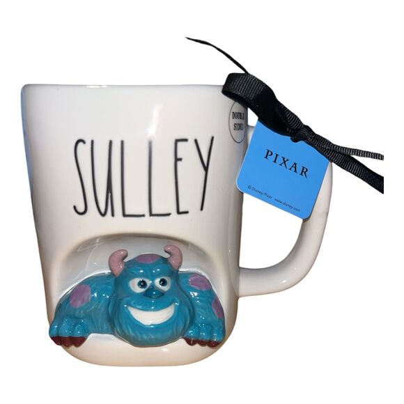 Rae Dunn Monsters Inc Sulley 3D Mug, 16oz Ceramic Coffee Cup, Disney Pixar, New - Picture 2 of 6